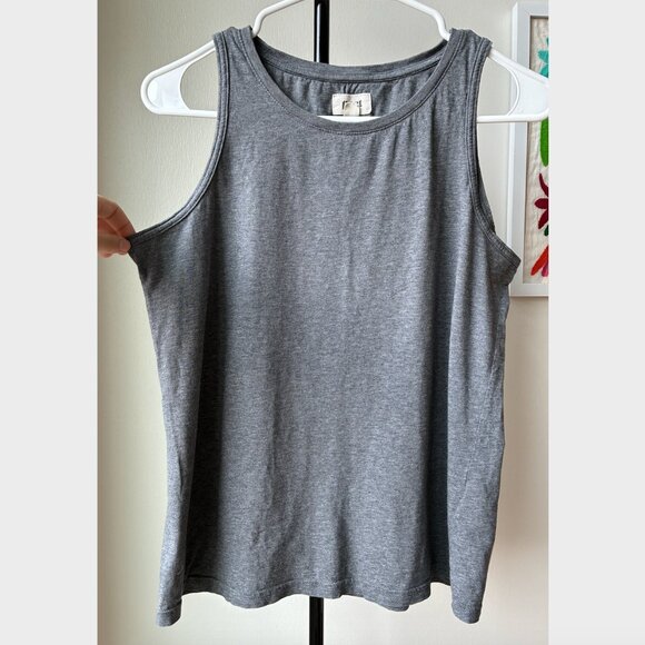 Pact Gray Cotton Tank Top - Size S - Picture 2 of 9
